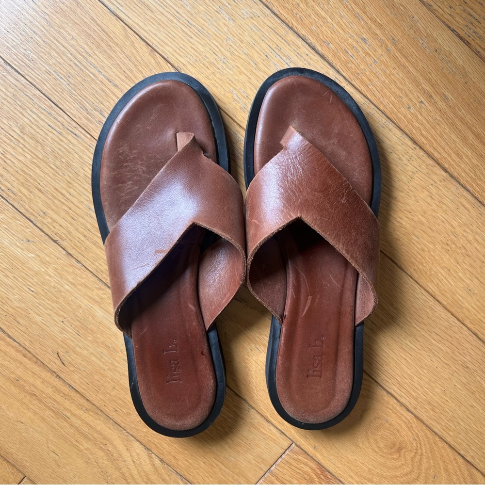 lisa b. Leather Sandals